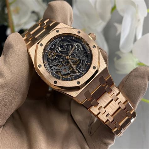 audemars piguet femme or rose|Audemars Piguet rose gold skeleton.